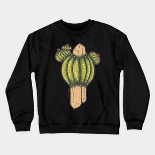 Cactus with crystal roots 4 Crewneck Sweatshirt